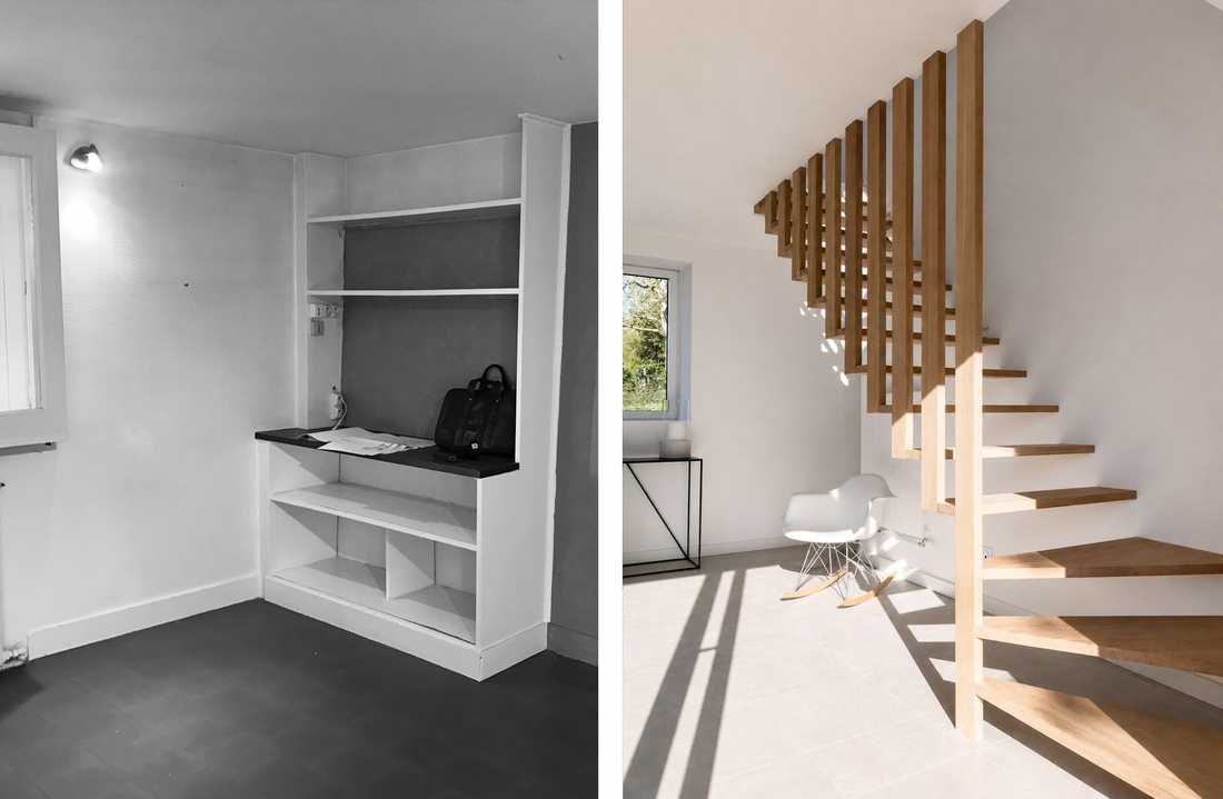 Aménagement d'un escalier par un architecte d'intérieur