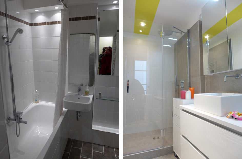 Rénovation d’une salle de bain par un architecte d’intérieur à Paris